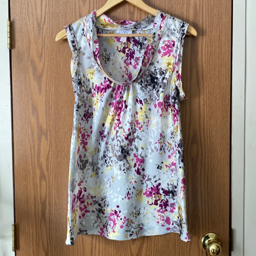 Ruffle tank.